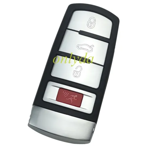 For  VW Magotan 3+1 button remote key shell with  badge