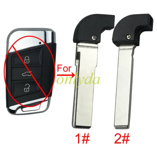 For VW Emergency small key blade for Aftermarket modified key shell vw-B23A, not same with original key case , pls choose blade