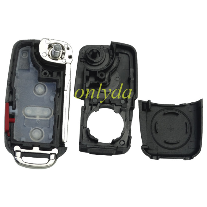 For  VW  4/4+1 button remote  key shell with badge , pls choose buttn model