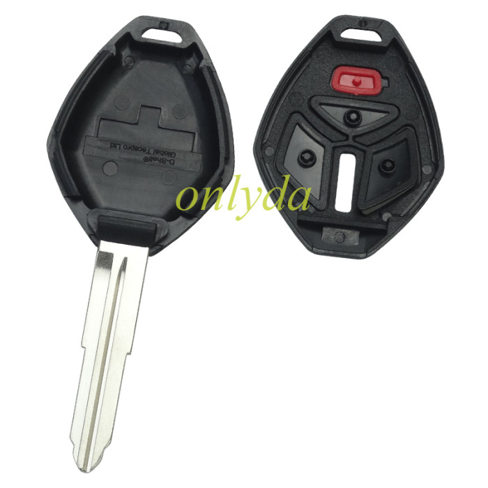 Super Stronger GTL shell  Mitsubishi upgrade 3+1 button key shell without badge, 1# MIT9 ,2#MIT11R , pls choose blade model