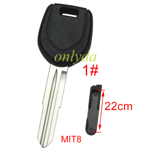 For Mitsubishi transponder key blank with right /Left blade  (can put TPX long chip）, pls choose blade model