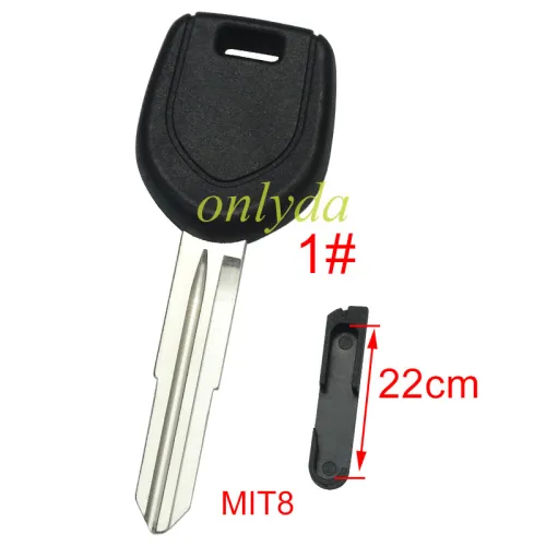 For Mitsubishi transponder key blank with right /Left blade  (can put TPX long chip）, pls choose blade model