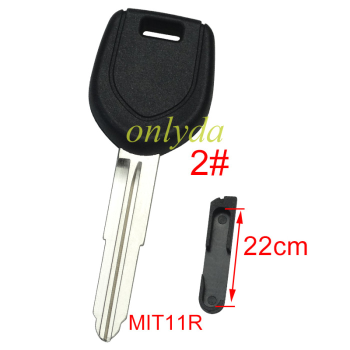 For Mitsubishi transponder key blank with right /Left blade  (can put TPX long chip）, pls choose blade model