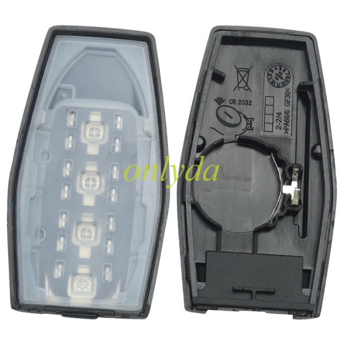 For Mitsubishi 2/2+1/3/3+1 button remote key shell with badge(please choose button )