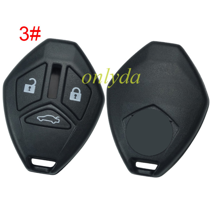 For Mitsubishi remote key shell without blade with 2/2+1/3/3+1 button (please choose button)