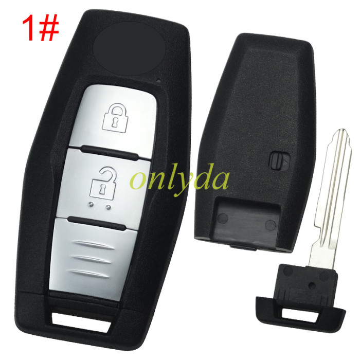 For Mitsubishi 2/2+1/3/3+1 button remote key shell with badge(please choose button )