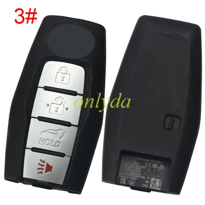 Original Mitsubishi 2/3/3+1 button key shell without blade (pls choose button )