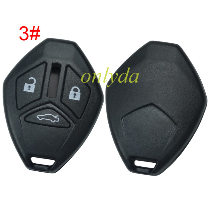 For Mitsubishi remote key shell  without badge ,please choose button