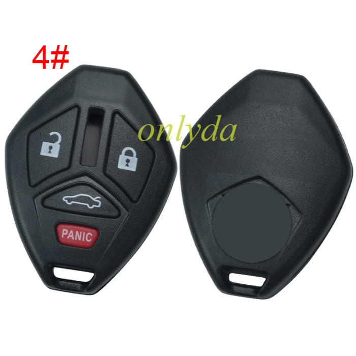 For Mitsubishi remote key shell without blade with 2/2+1/3/3+1 button (please choose button)