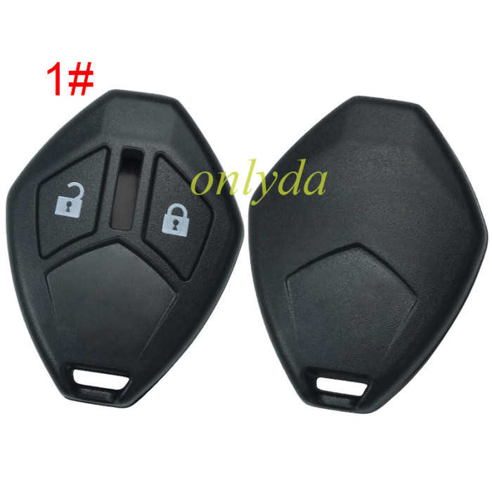 For Mitsubishi remote key shell  without badge ,please choose button