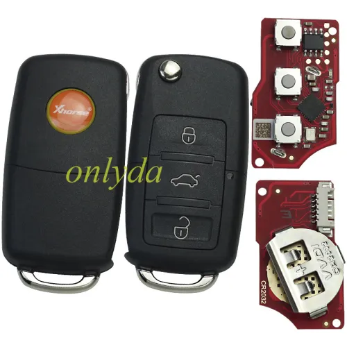 Xhorse XKB520EN 3buttons Universal Flip Wire Remote