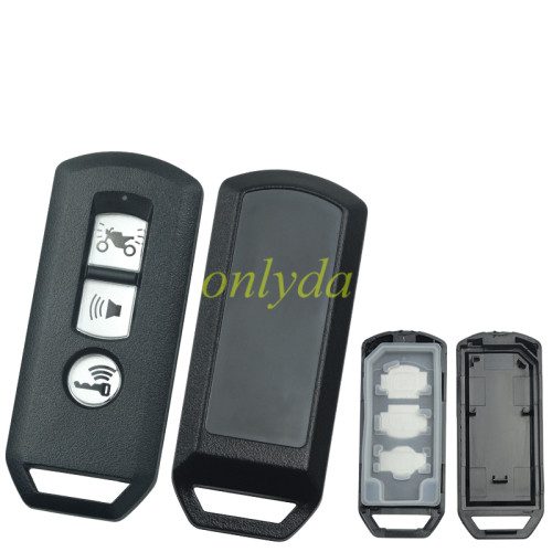 Honda-Motor bike 3 button key blank， without battery clamp
