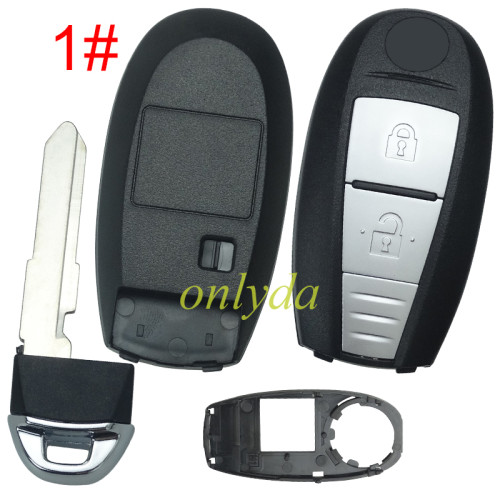 For Suzuki  remote key blank with badge， pls choose button
