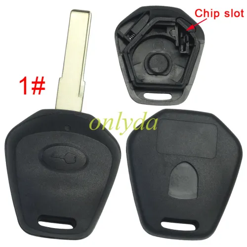 For Porsche remote key blank with blade with badge  , pls choose button model