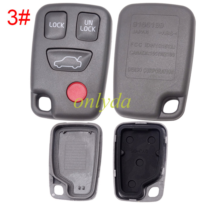 For Volvo remote key shell,pls choose button model