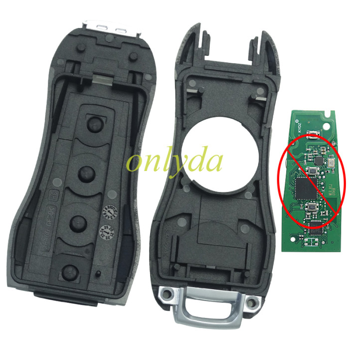 For Porsche remote key blank  with badge , pls choose button model