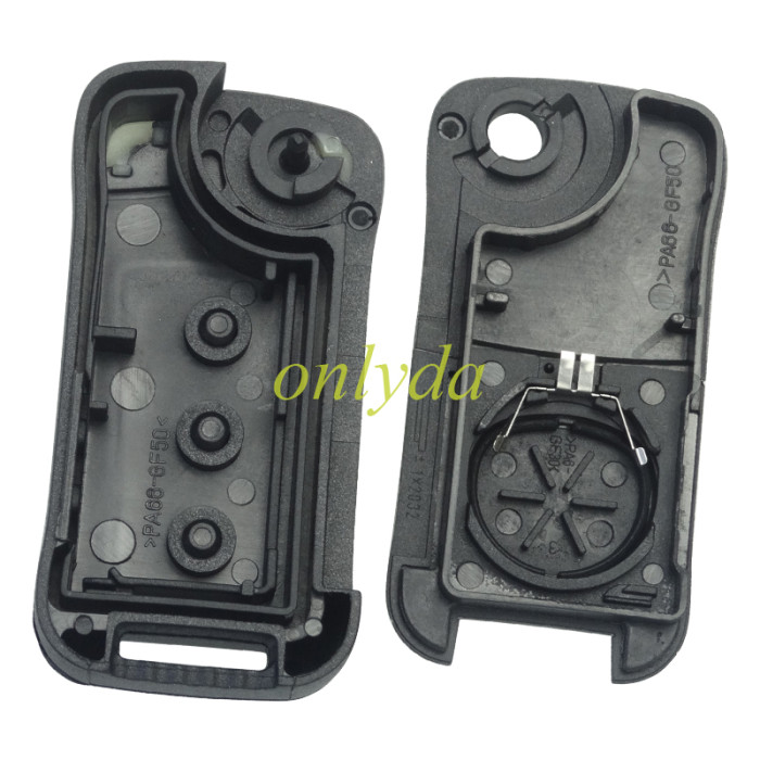 For Porshe Cayenne  flip remote key shell with blade with logo , pls choose button model