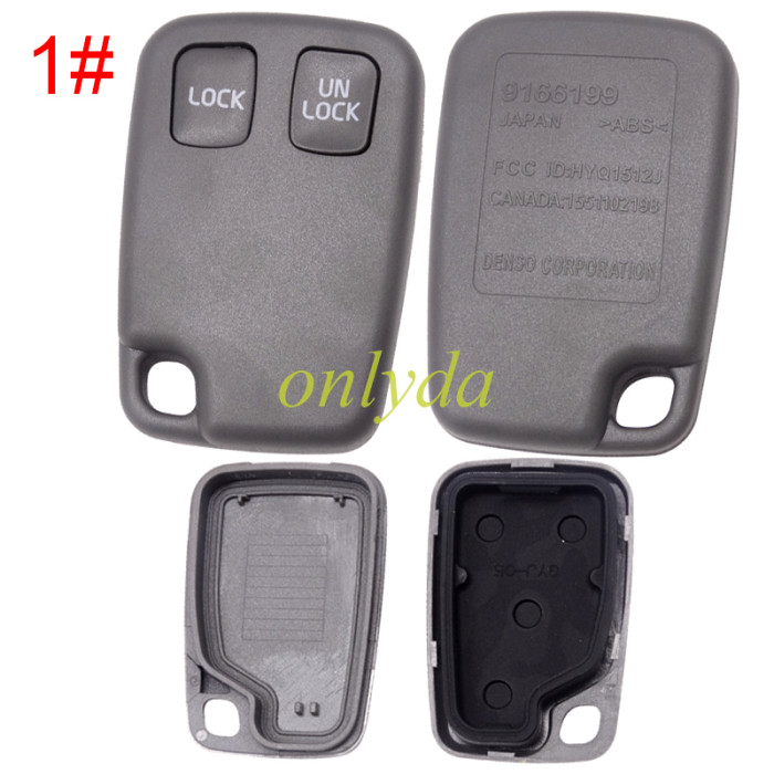 For Volvo remote key shell,pls choose button model