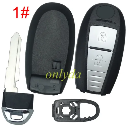 For Suzuki  remote key blank with badge， pls choose button