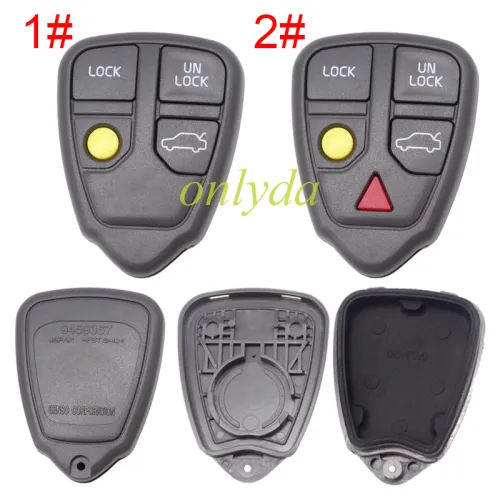 For Volvo  remote key shell， pls choose button model