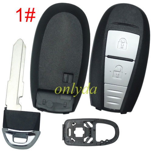 For Suzuki  remote key blank without badge， pls choose button
