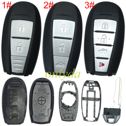For Suzuki  remote key blank without badge, pls choose button