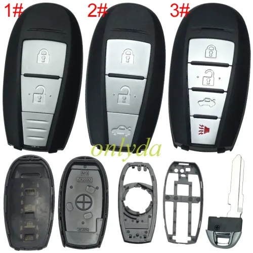 For Suzuki  remote key blank without badge, pls choose button