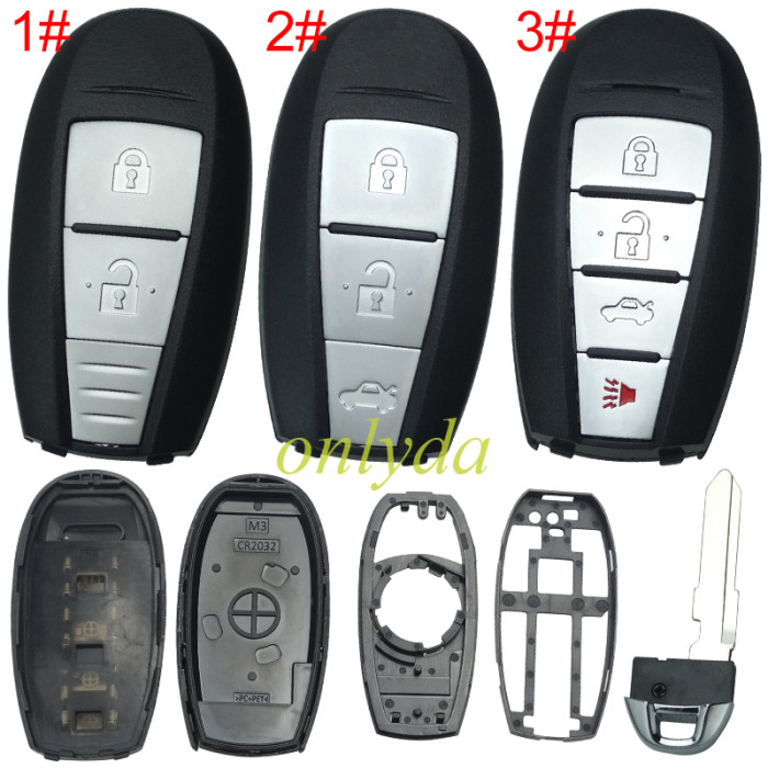 For Suzuki  remote key blank without badge, pls choose button