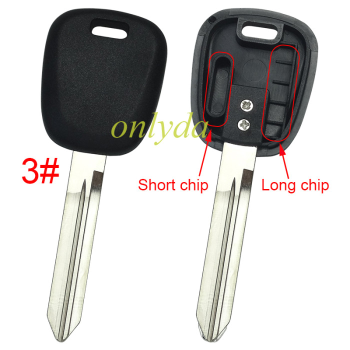 For Suzuki Transponder Key blank without badge , pls choose blade model