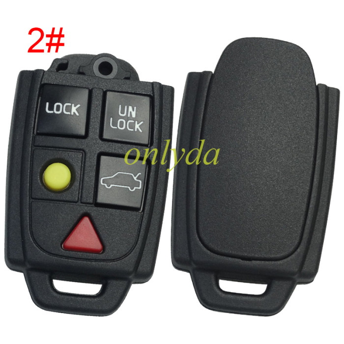 For Volvo remote key shell without key head and without badge