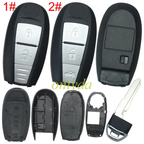 For Suzuki  remote key blank with badge， pls choose button