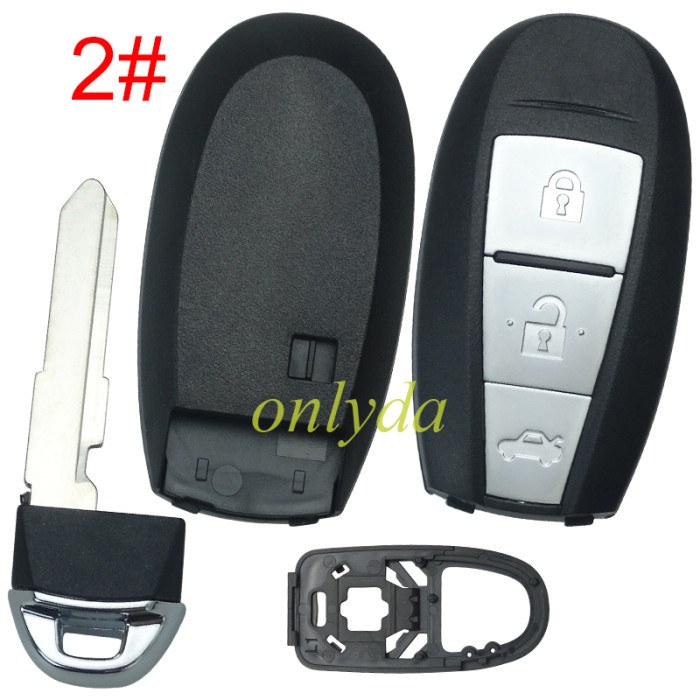 For Suzuki  remote key blank without badge， pls choose button