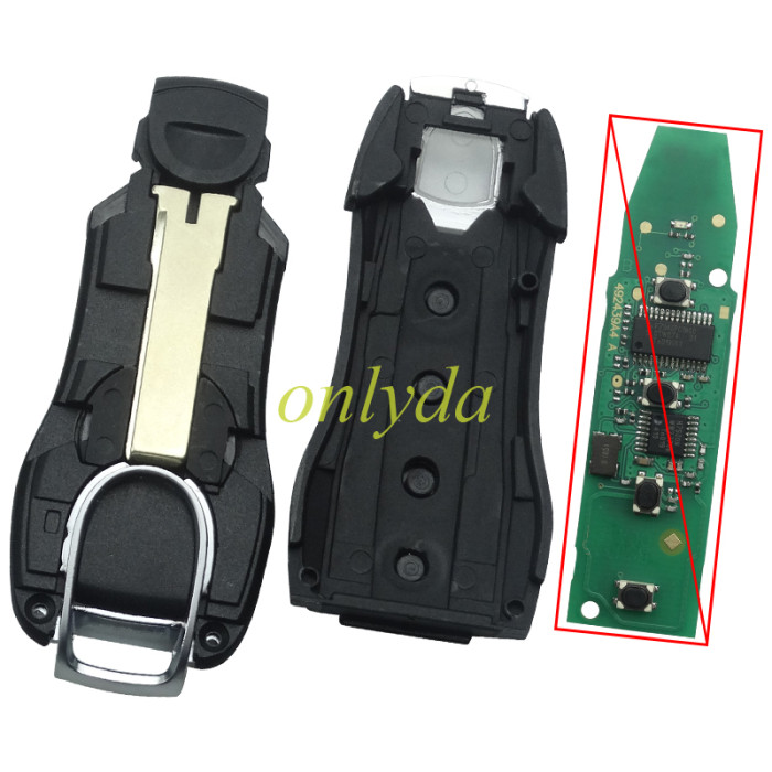 For Porsche  Modified remote key shell with badge , pls choose button model