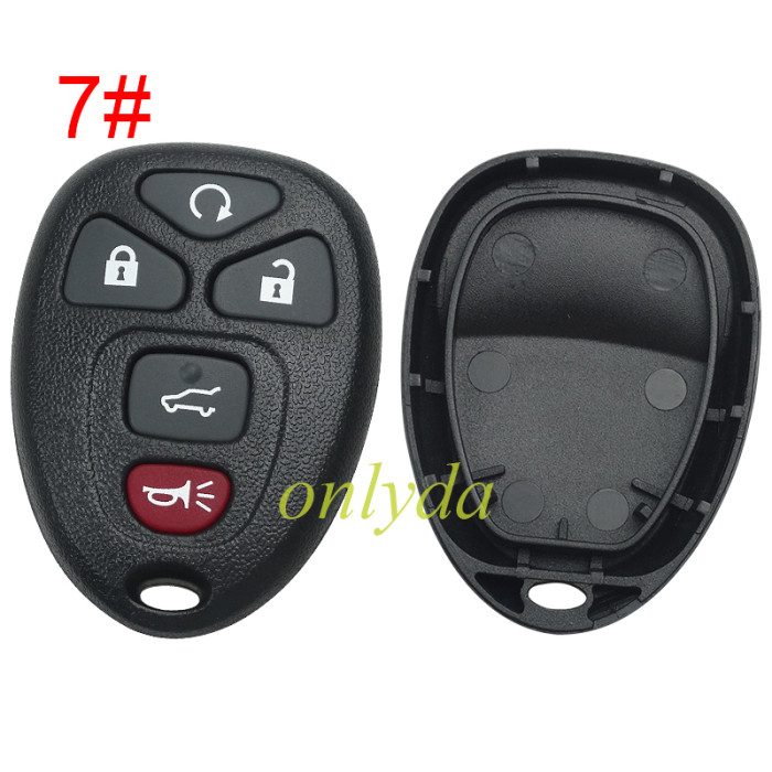 For GM Buick remote key shell without battery holder, pls choose the button