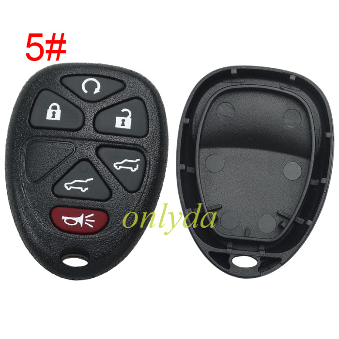 For GM Buick remote key shell without battery holder, pls choose the button