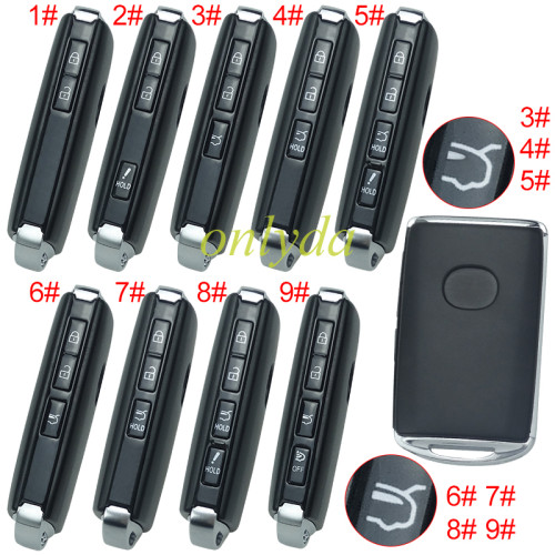 2020 new mazda remote key case with blade ,with badge, pls choose button model