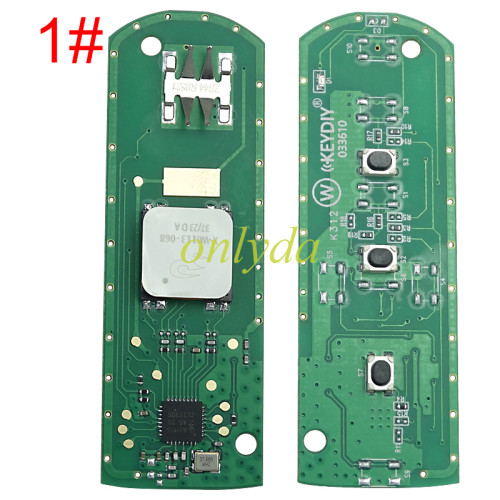 KEYDIY Remote key 3button ZB44-3/ZB44-5 smart key for KDX2 and KD MAX  ONLY PCB