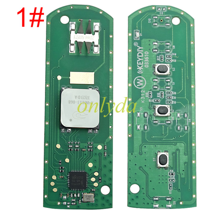 KEYDIY Remote key 3button ZB44-3/ZB44-5 smart key for KDX2 and KD MAX  ONLY PCB