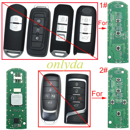 KEYDIY Remote key 3button ZB44-3/ZB44-5 smart key for KDX2 and KD MAX  ONLY PCB