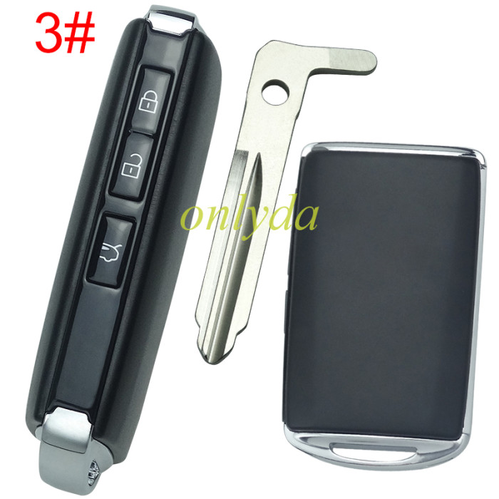 2020 new mazda remote key case with blade ,without badge, pls choose button model