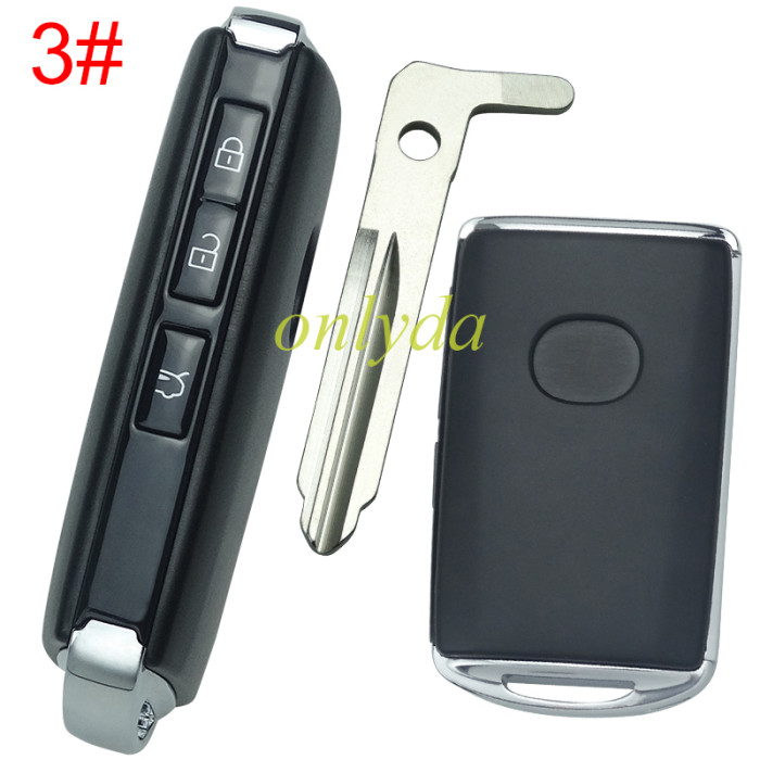 2020 new mazda remote key case with blade ,with badge, pls choose button model