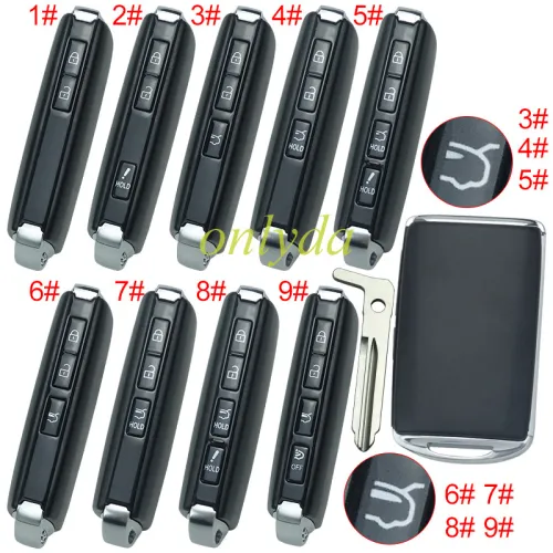 2020 new mazda remote key case with blade ,without badge, pls choose button model