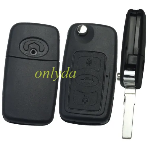 For Great Wall  C30 flip remote key shell with badge