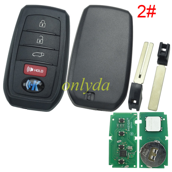 KEYDIY Remote key  ZB35 smart key， pls choose button model