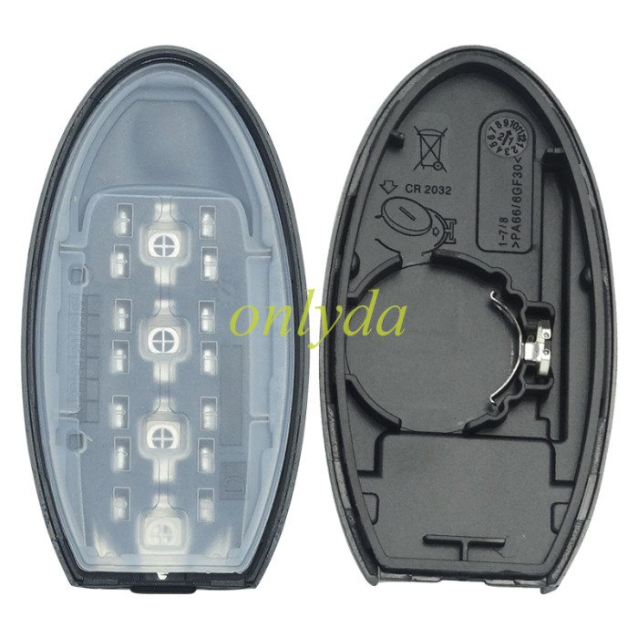 For Nissan 2 button remote keyless for Nissan Micra Juke Leaf Note E12 TIIDA  with 434mhz,with PCF7952 ID46 Chip  FCC: CWTWB1U825 Model: TWB1G662