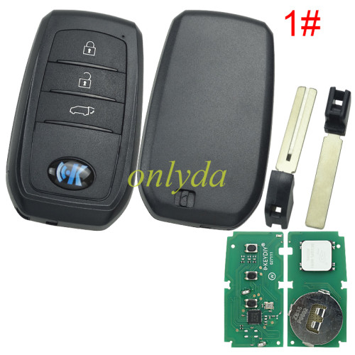 KEYDIY Remote key  ZB35 smart key， pls choose button model