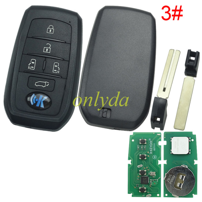 KEYDIY Remote key  ZB35 smart key， pls choose button model