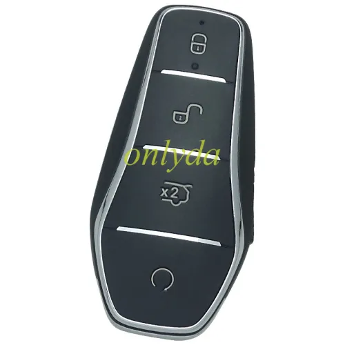 For BYD 4 button remote key replacement key shell with badge