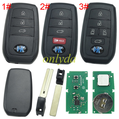 KEYDIY Remote key  ZB35 smart key， pls choose button model