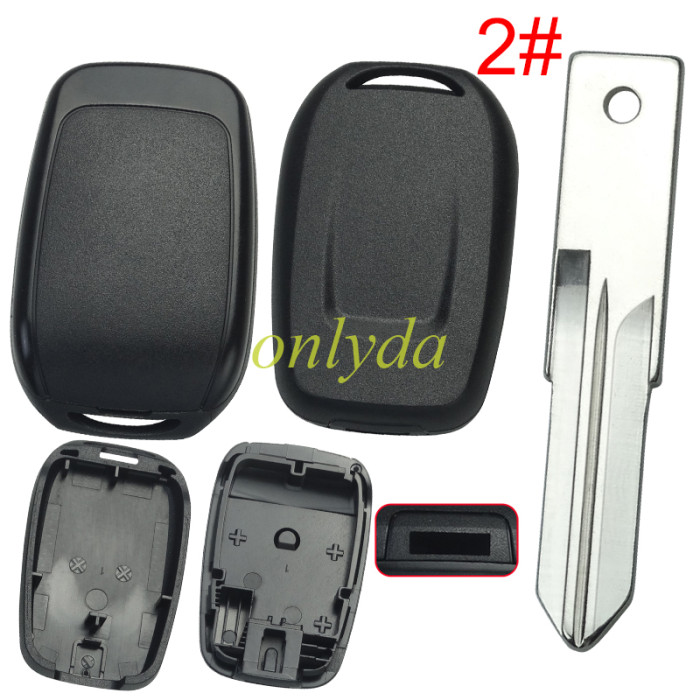 For Renault transponder key blank ， pls choose blade